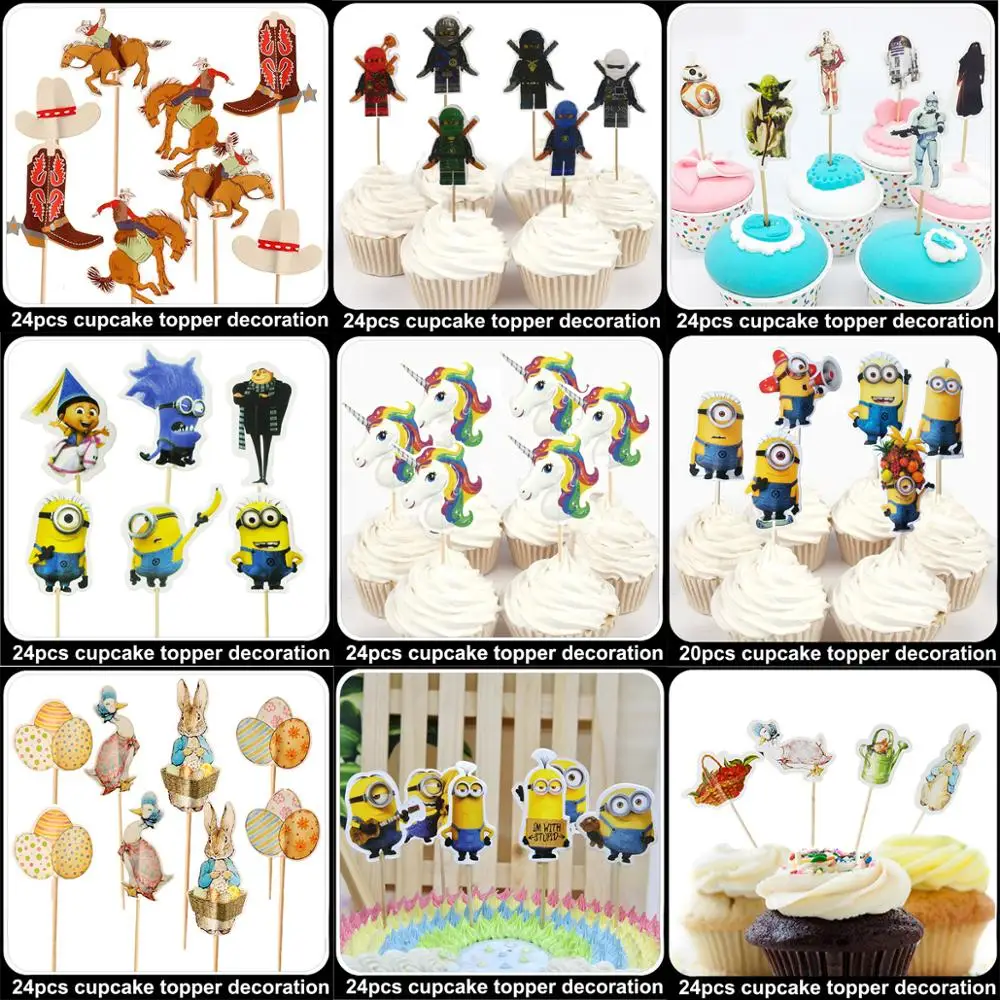 720 шт милые Питерские кролики Миньоны собаки Единорог Лошадь день рождения