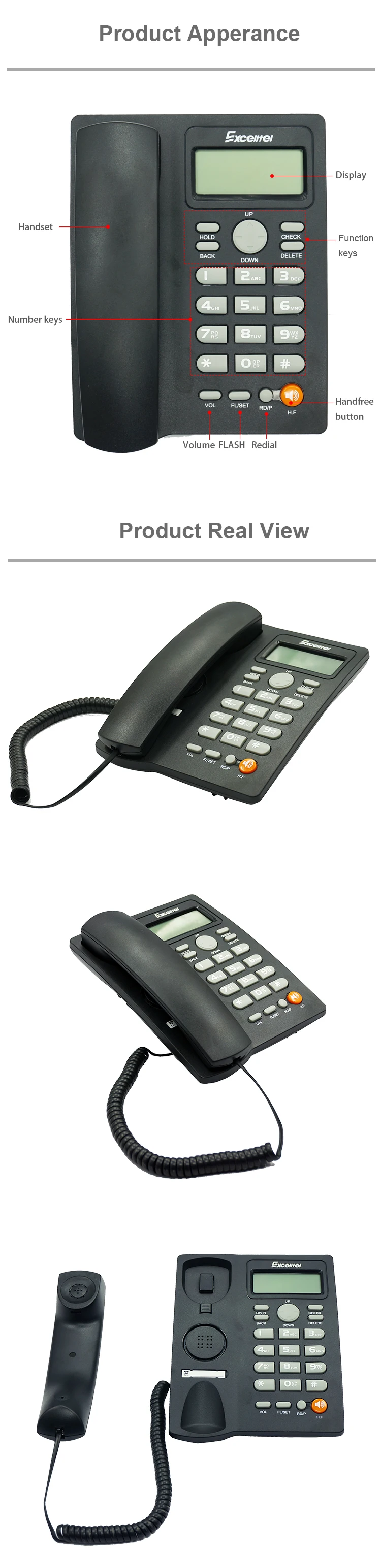 EXCELLTEL IDphone PH208 для обычного офиса/магазина/банка/школы/отеля |