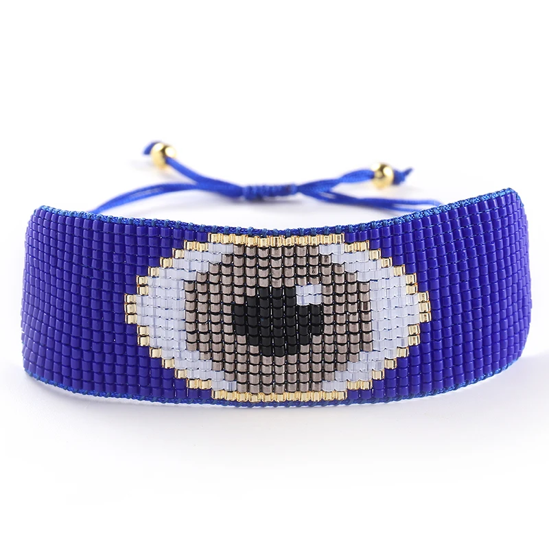 

GRAPES Lucky Evil Eye Bracelets For Women Colorful Handmade MIYUKI Bracelets Jewelry 2020 INS Female Bilezik Gifts Dropshipping