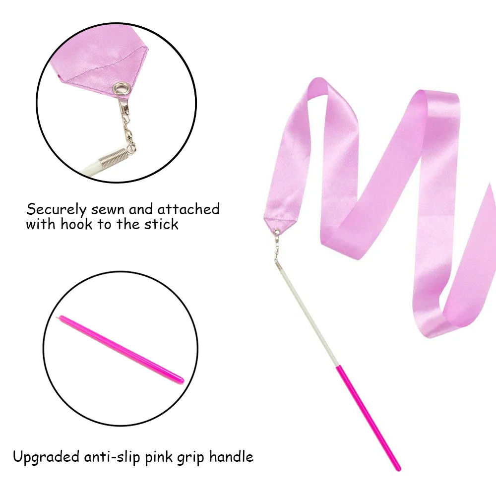 12 штук 4 м танцевальные ленты стримеры Ритмическая гимнастика для детей девочек