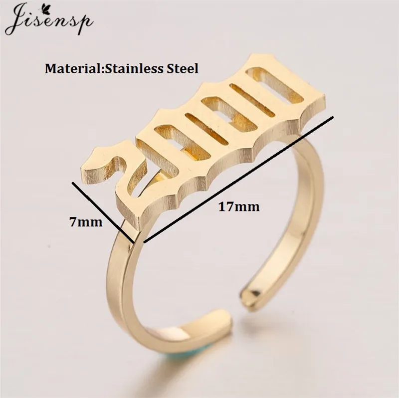 Jisensp ювелирные изделия из нержавеющей стали старые английские кольца для мужчин