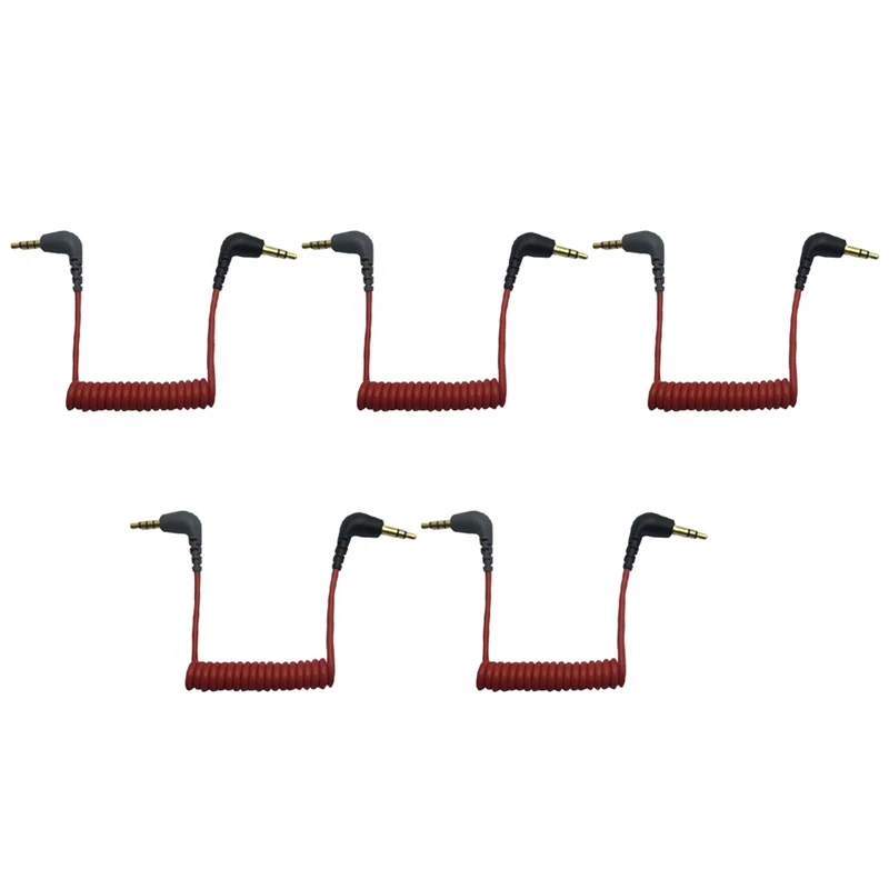 

5 шт. Замена 3,5 мм от TRS до 3,5 мм TRRS адаптер кабель для Iphone RODE Sc7 от VIDEOMIC GO Video Micro-Mics