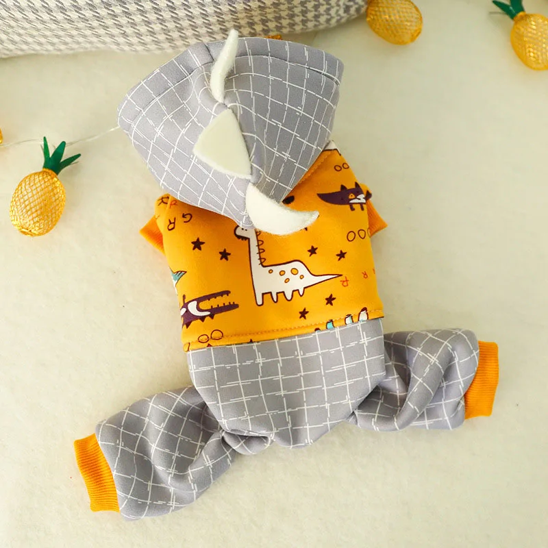 Желтая Милая шапка костюм для домашних животных маленьких собак кошек зимний