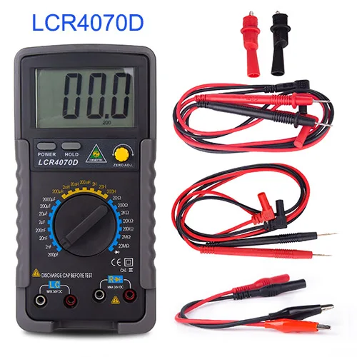 LCR4070D HONEYTEK A6243L цифровой многофункциональный LCR измеритель емкости индуктивности Ом мультиметр ESR конденсатор тестер индуктивности метр - Цвет: LCR4070D