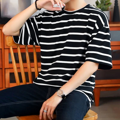 

Summer men's business casual short sleeve t-shirt 5826