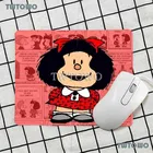 Мультяшный Mafalda горячая Распродажа игровой коврик для мышки с аниме прекрасный натуральный каучук мультяшный арт геймер ковер офисное украшение Настольный коврик