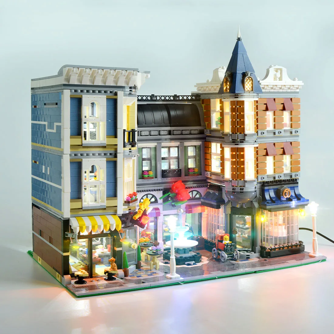Светодиодный строительный блок комплект аксессуаров USB Light для сборки Square 10255