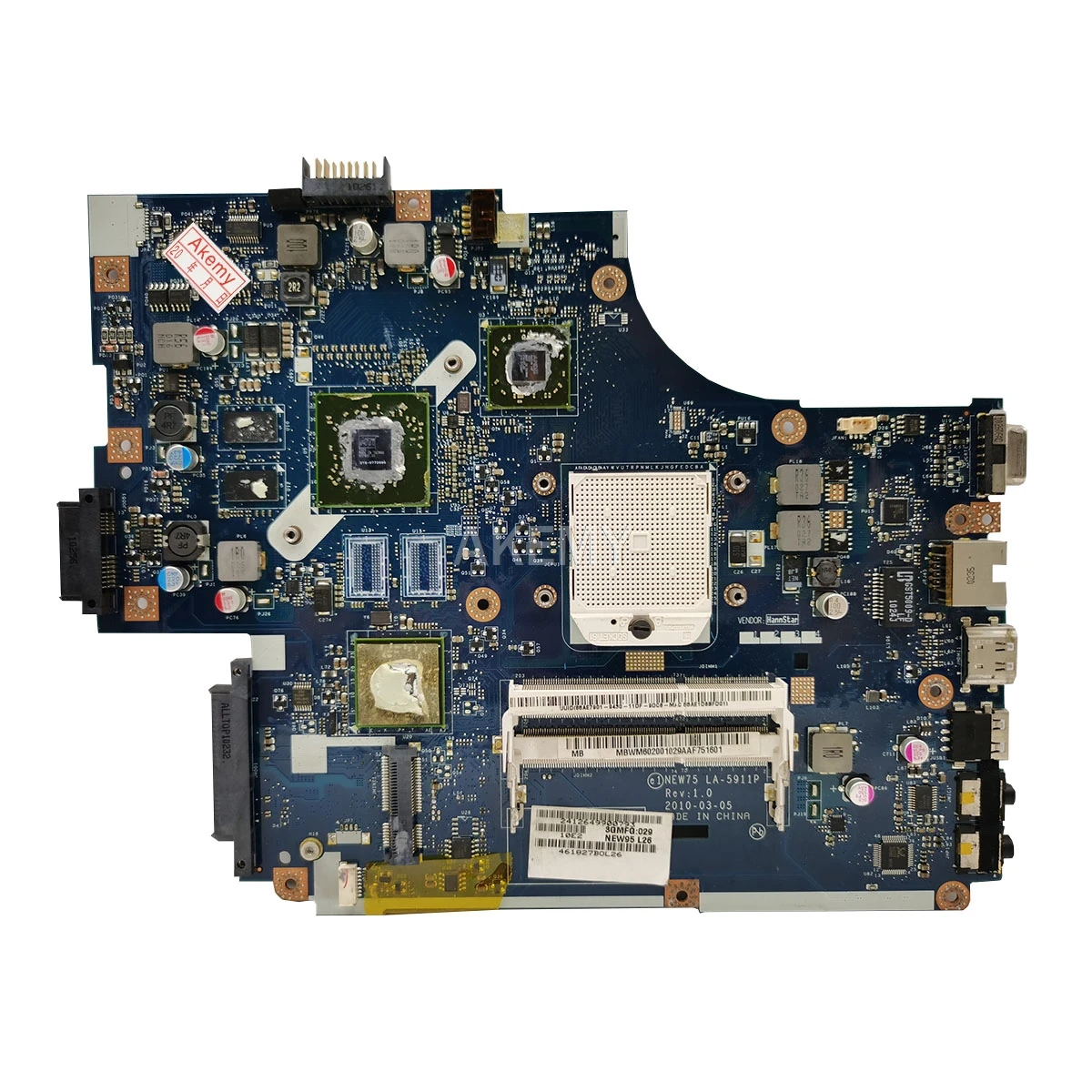 

For Acer aspire 5551G 5552 5552G Laptop Motherboard NEW75 LA-5911P MBWVE02001 MB.WVE02.001 DDR3 HD6470M Free cpu