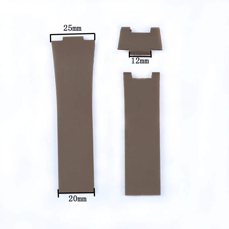 Watch Accessories Silicone Strap Suitable for Athens Ulysse Nardin 25mm convex 12mm men's and women's rubber sports strap