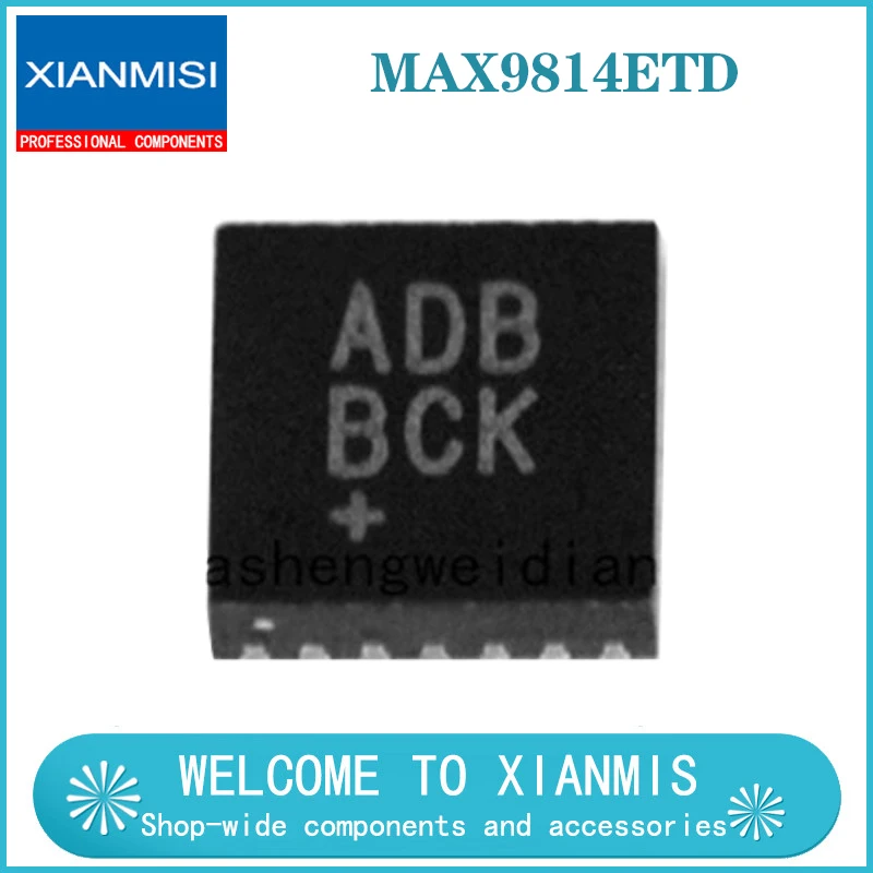 

MAX9814ETD + T TDFN14 5,5 V ADB