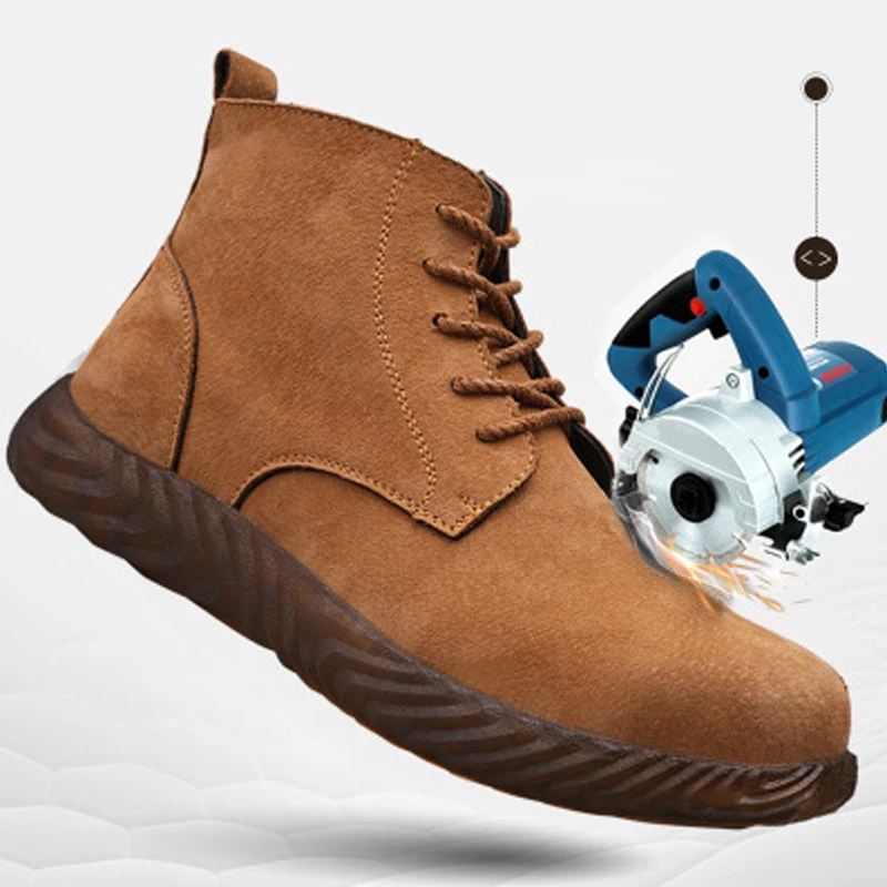 Модная ударопрочная защитная обувь уличная дышащая Нескользящая изоляционная