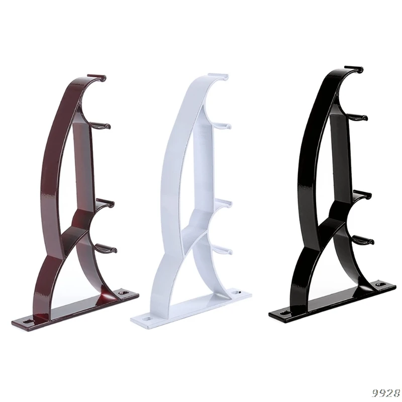 

Double Curtain Rod Bracket Double Holes Home Premium Rod Bracket for Walls Drapery Rod Holder for Home Curtain Rod