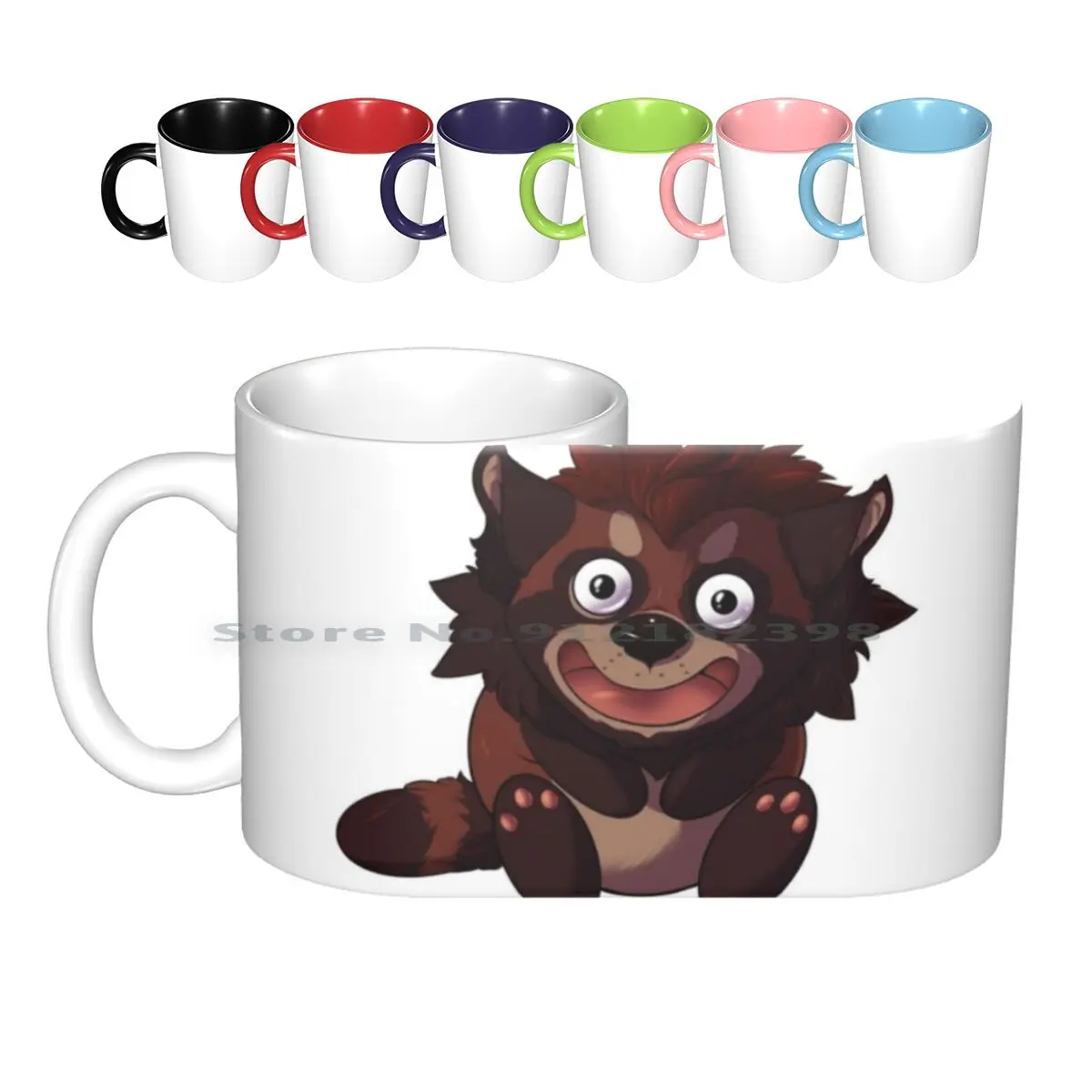 

Керамические кружки Лиам улыбка, кофейные чашки, Кружка для молока и чая, пушистый рисунок, смайлик, магнит, креативный трендовый винтажный ...