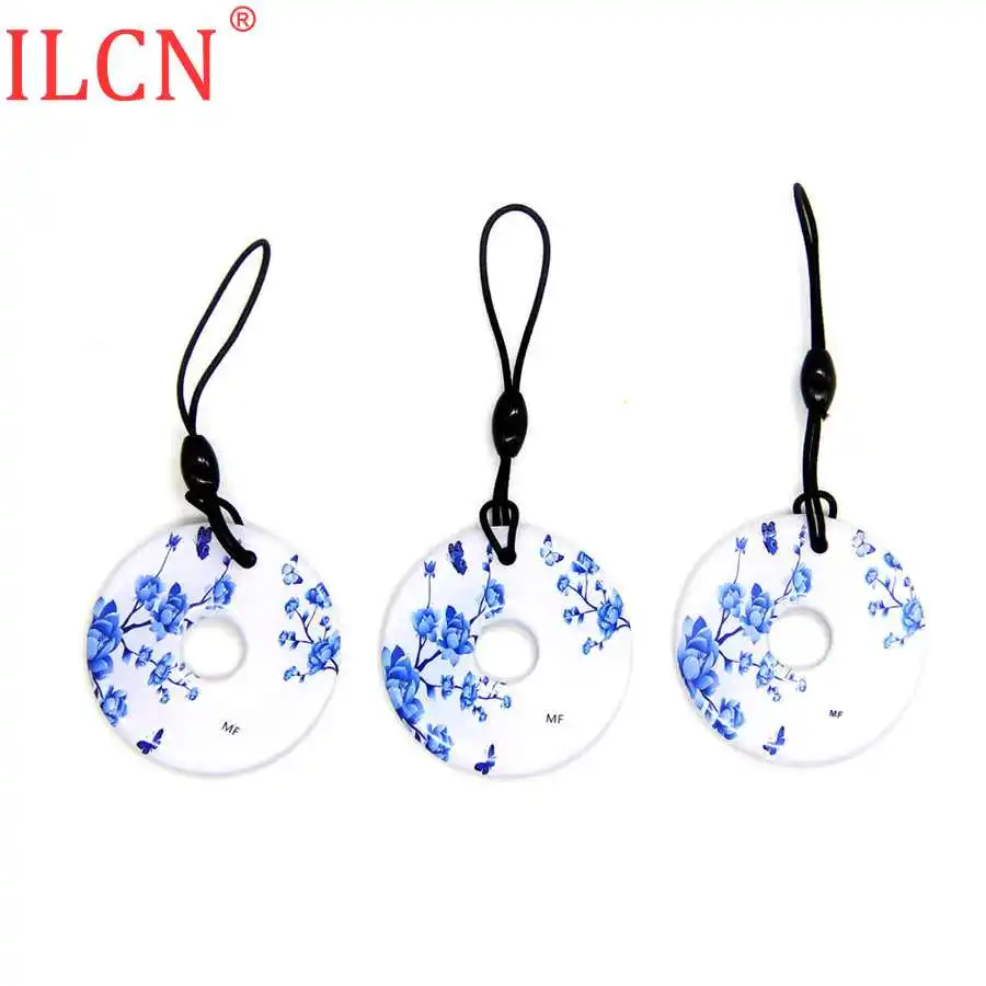 Брелоки для ключей S50 1K 13 56 МГц UID перезаписываемые NFC водостойкие с изображением