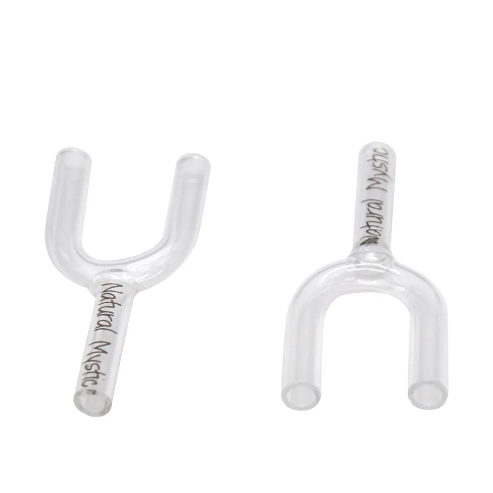 Новинка 58 мм стеклянная бутылка прозрачная труба с буквенным принтом|Трубки и