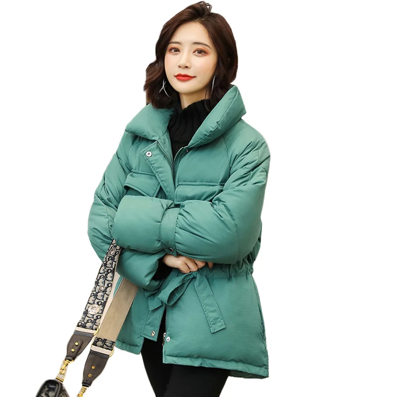 Короткая зимняя куртка Женская парка пальто новинка 2019 женская теплая Толстая