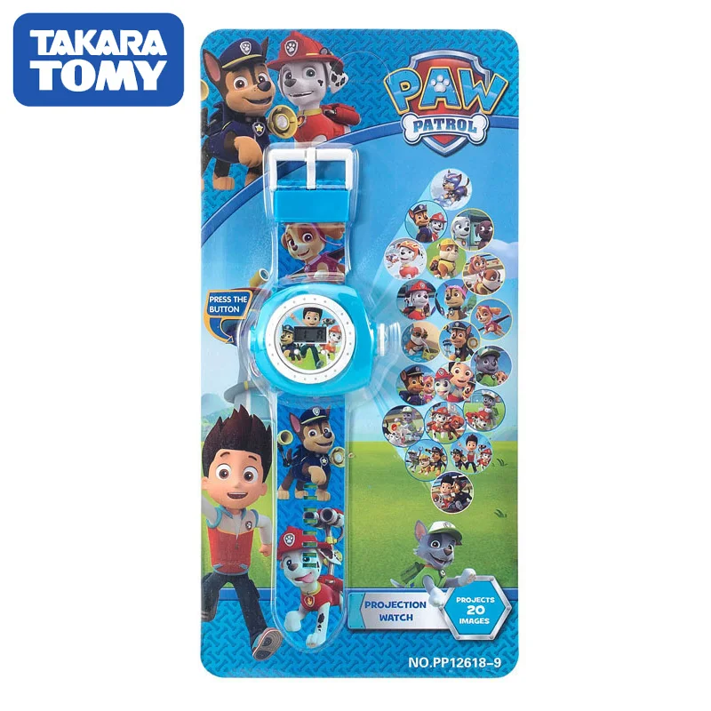 TAKARA TOMY Щенячий патруль Человек паук игрушка цифровые часы проекция 20 мультяшный