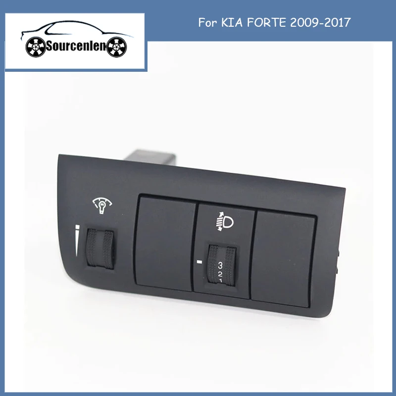 For KIA FORTE 2009-2017 Front Instrument Desk Headlight Lighting Adjustment Combination Button Light Switch 933001M230WK