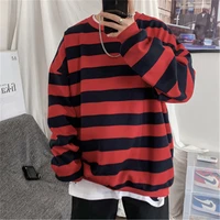 2021 spring men classic striped hoodies mens hip hop streetwear sweatshirt male casual trend cotton pullover m 5xl
