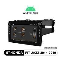 9 android head unit car navigation autoradio bluetooth car radio stereo apple carplay for honda fit jazz 2014 2019 right drive