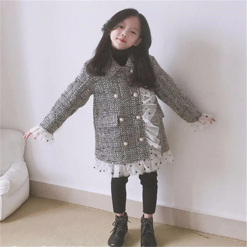 LILIGIRL/брендовая куртка для девочек модная праздничная одежда принцессы Новинка