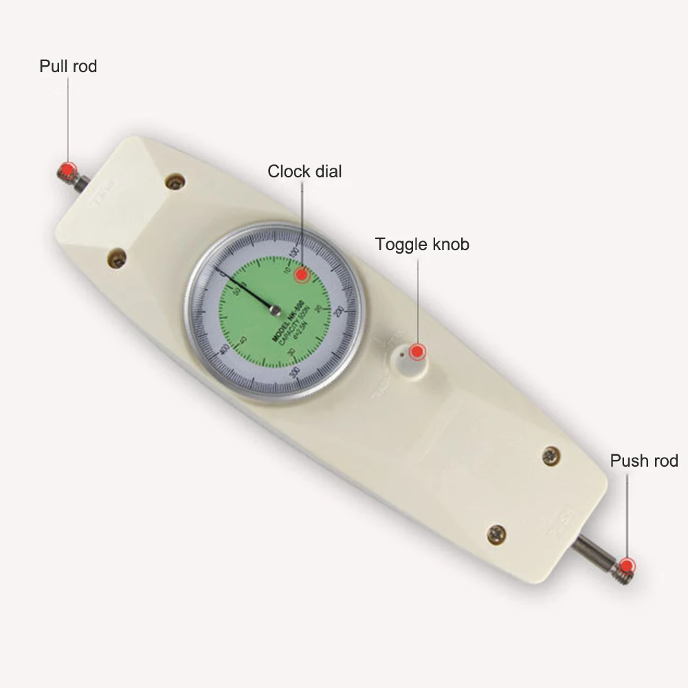 Силовой манометр механический аналоговый толкатель упорный измеритель давления