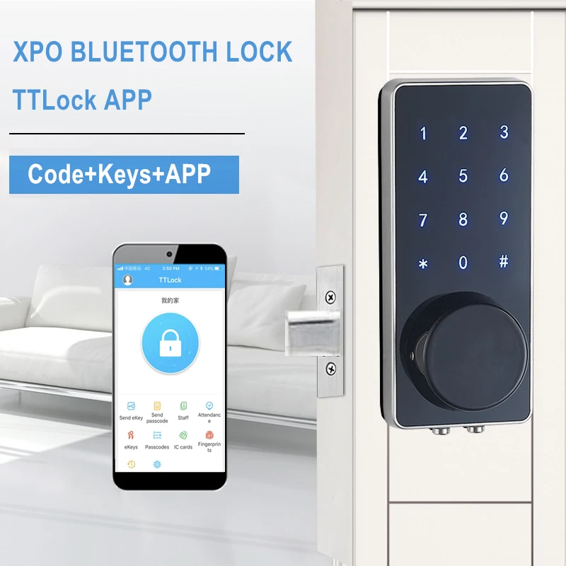 Wi Fi пароль дверной замок смартфон приложение управление Блокировка bluetooth и