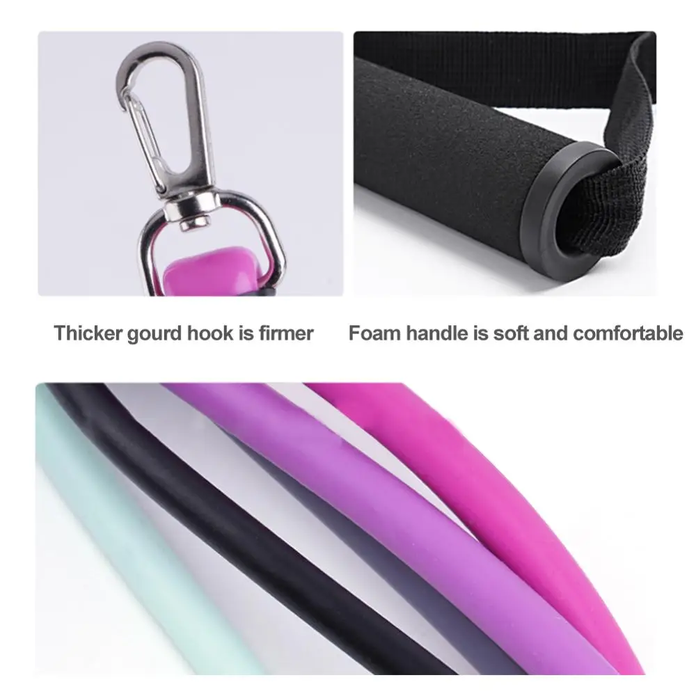 11 Pcs/Set Latex Resistance Bands Crossfit Training Exercise Yoga Tubes Pull Rope Rubber Expander Elastic Fitness with Bag | Спорт и