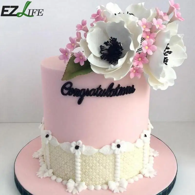 1 чехол из поликарбоната и силикона для тортов с днем рождения лучший буквы торт