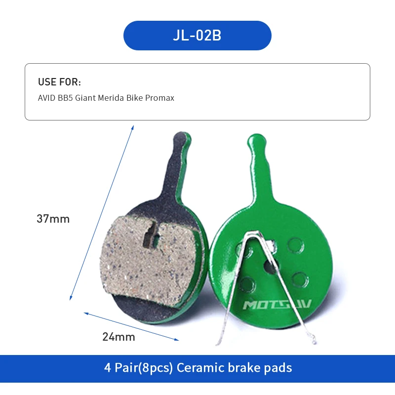 4 Pairs/8 Pcs MTB Bicycle Hydraulic Disc Ceramics Brake Pads For SHIMANO SRAM AVID HAYES Magura Cycling Bike Part Accessories | Спорт и