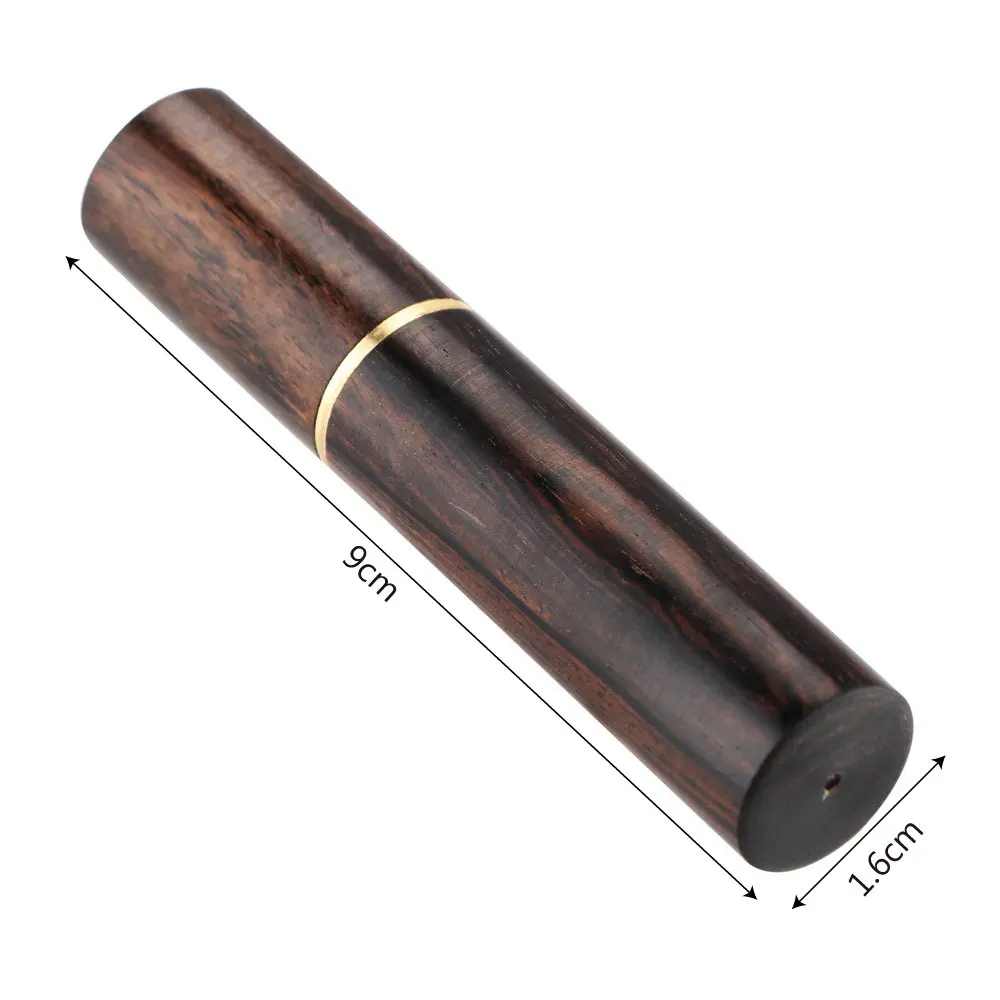 

9*1.5cm Toothpick Bucket Mini Toothpick Box Portable Craft Handmade Gift Ebony Wood Toothpick Holder Home Decor