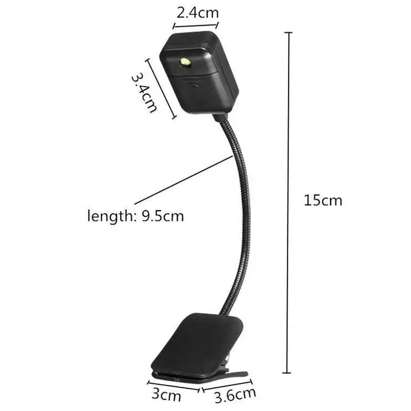 

Flexible Reading LED Book Light Ebook Book Reader Nightlight Clip-on Beside Bed Table Desk Lamp PC Phone Lighting Flashlight