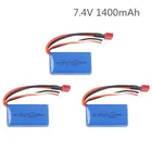 Аккумулятор 7,4 В для Wltoys A959-B A969-B A979-B K929-B RC car toys 7,4 V 1400mah lipo Battery для Wltoys RC, Аксессуары для автомобилей