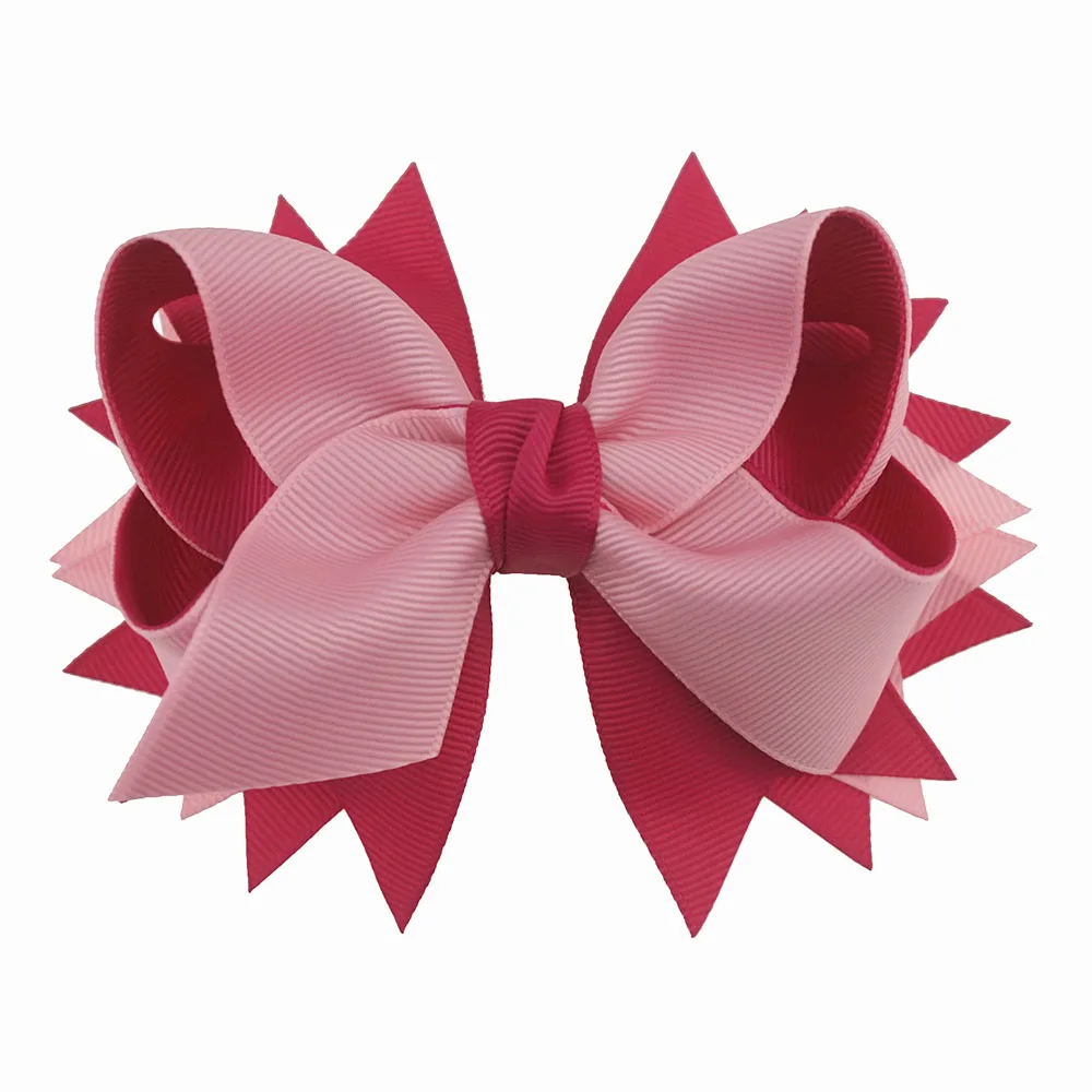 1 шт. 5 дюймов женские банты для волос 4 июля бутиковая лента модные Полиэстеровые