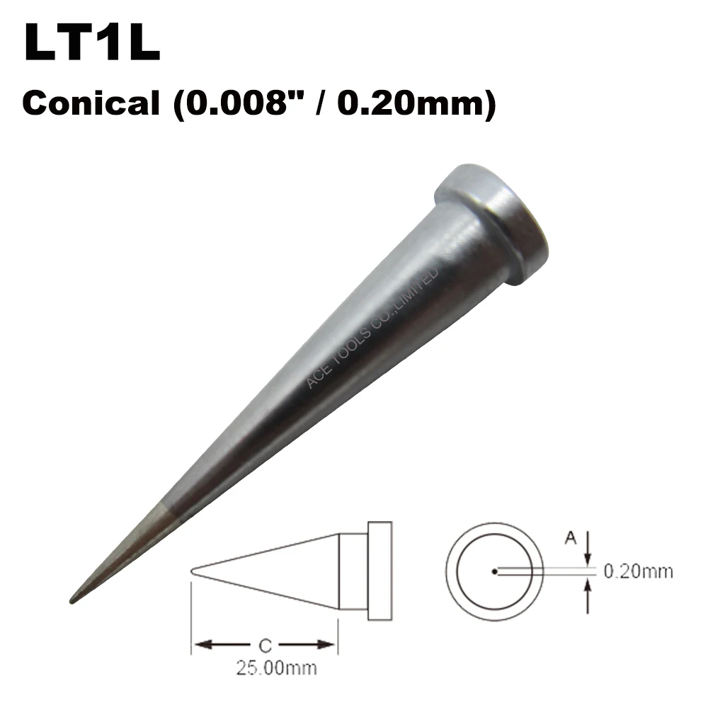 

10 PCS LT1L Conical Replacement Soldering Tips for WELLER WP80 WSP80 WSFP8 WD1000 WD2000 WSD81 WS81 WSF81D8 WS81D5 Handle Iron