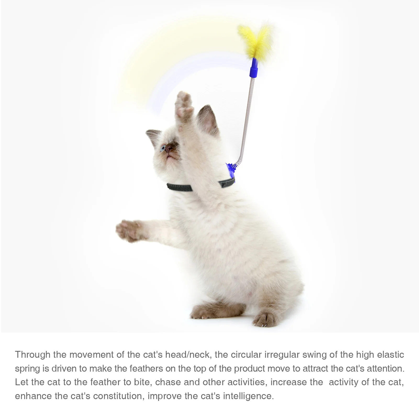 Саморазвлекательная искусственная смешная голова с перьями похлопывающая палка