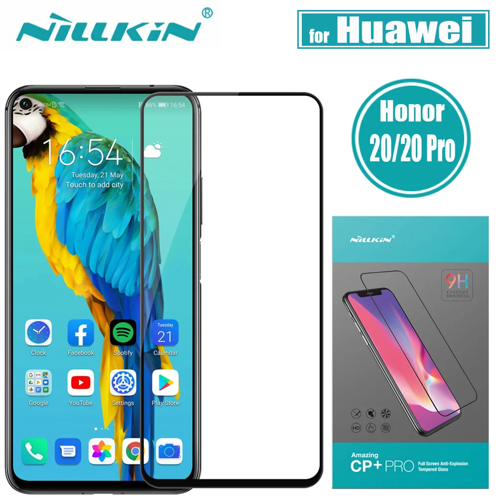 Защитное стекло Nillkin CP + Pro для Huawei Honor 20 20S Nova 5T закаленное|Защитные стёкла и плёнки