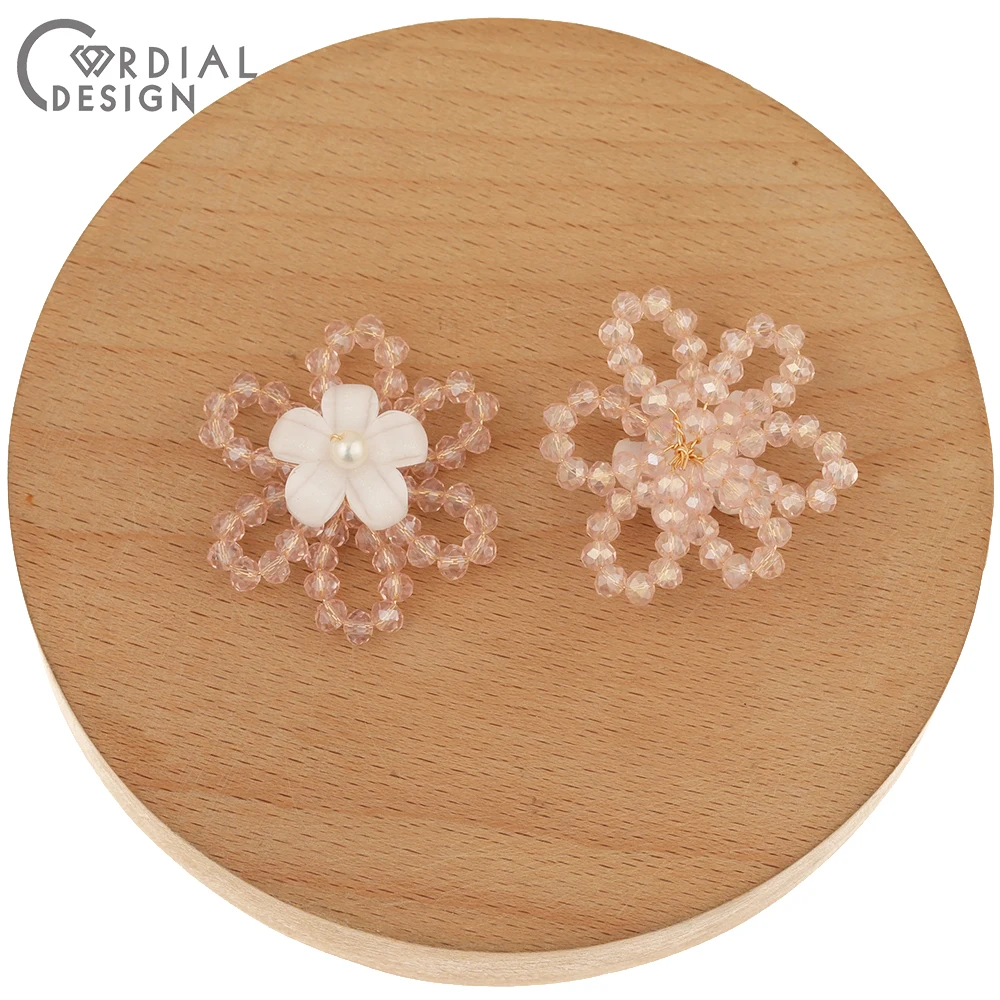 

Cordial Design 30Pcs 31*32MM Earrings Accessories/Hand Made/Jewelry Findings & Components/Flower Shape/DIY Crystal Decoration