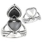 Креативный брелок в форме сердца для мужчин и женщин, Открытое кольцо в виде загадочной комнаты, Ювелирное Украшение для вечеринки