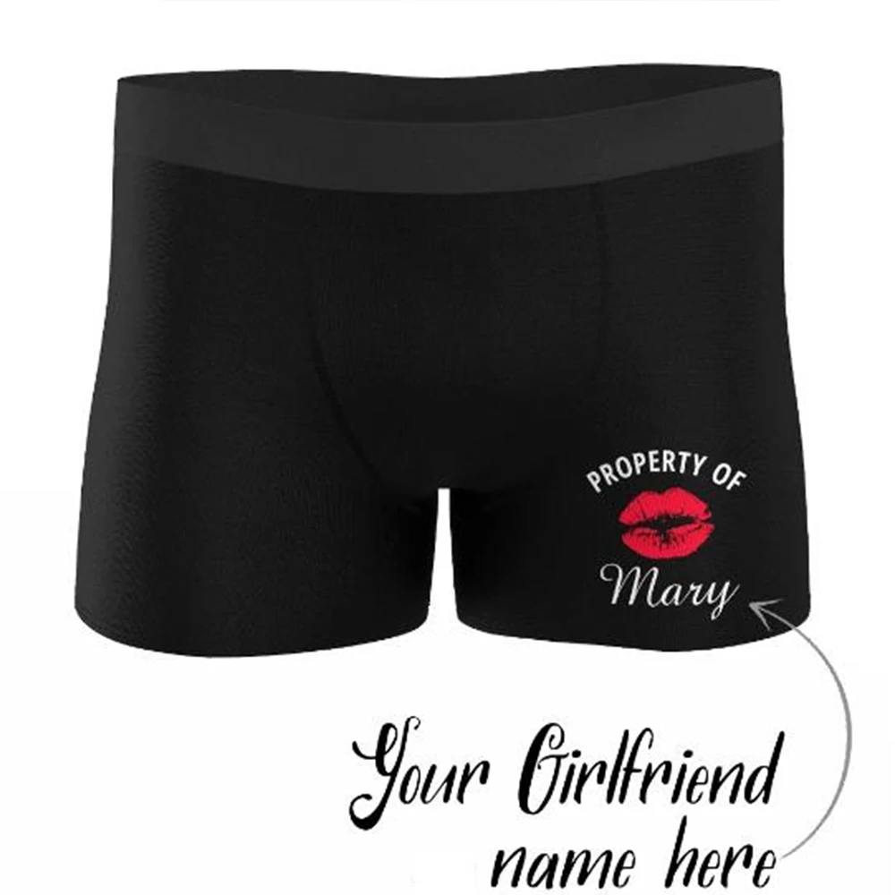 Персонализированные шорты боксеры Kiss индивидуальное свадебное нижнее белье для