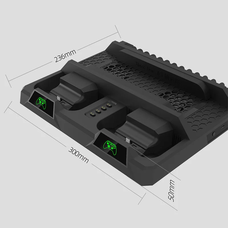 Охлаждающая подставка для XBOX ONE/S/X с двойным контроллером зарядная док-станция