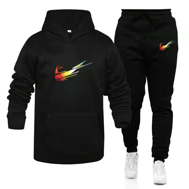 

2021, a popular fall/winter brand, has two-piece thick hooded sportswear men's and women's Sportswear Workout Jersey