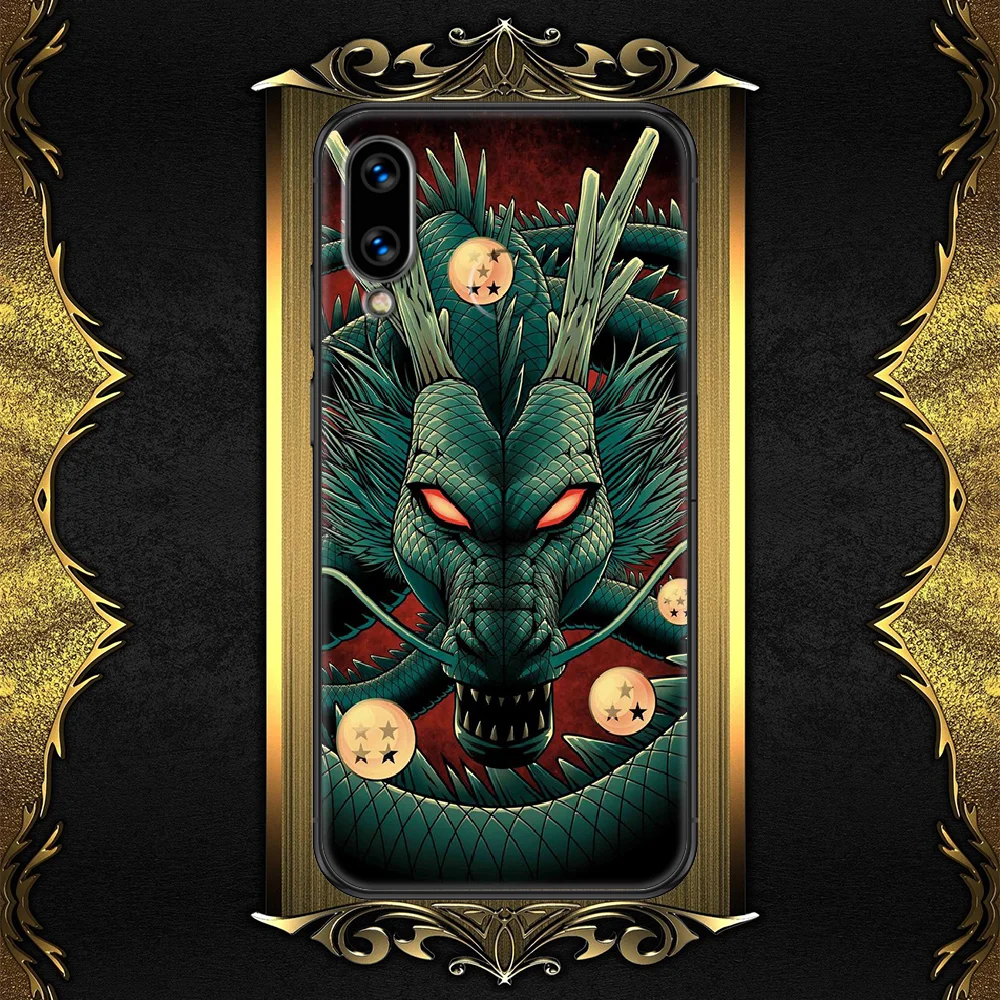 

Anime Dragon-compatible-ball Phone case For Huawei Honor 6 7 8 9 10 10i 20 A C X Lite Pro Play black painting cell cover 3D