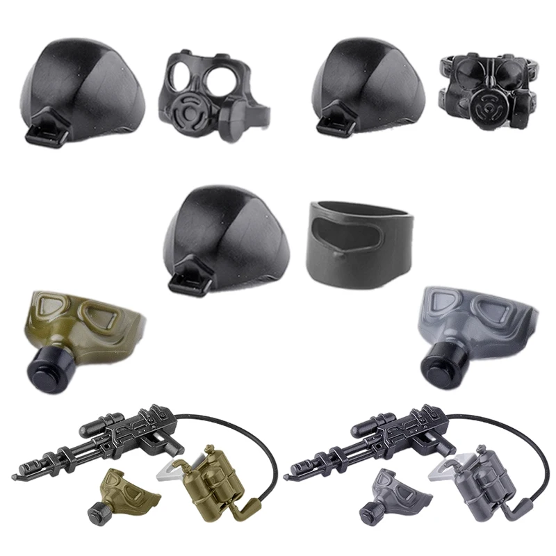 City Accessories Военная маска на шлем строительные блоки армия спецназ фигурки раннее