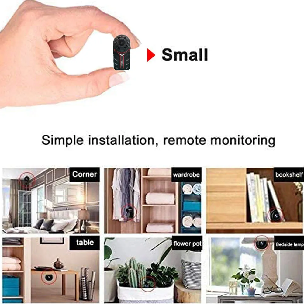 wireless wifi small mini camera smart home security surveillance tiny cam indoor night vision motion detection pet baby monitor free global shipping