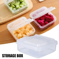 cheese slice storage box clamshell design stackable fresh keeping box refrigerator onion ginger fruit transparent box tableware