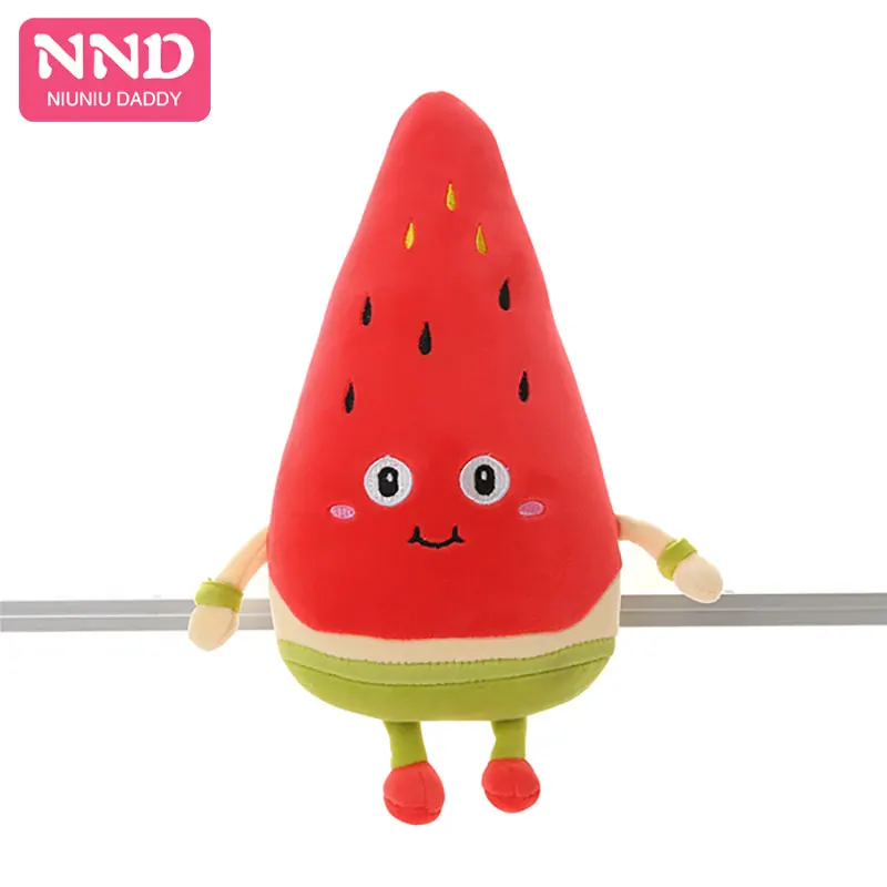 Watermelon Niuniu папа фрукты серии Плюшевые игрушечные растения Kawaii мультфильм милые мягкие куклы авокадо подушки для мальчиков и девочек подушки для детей - Color: Watermelon