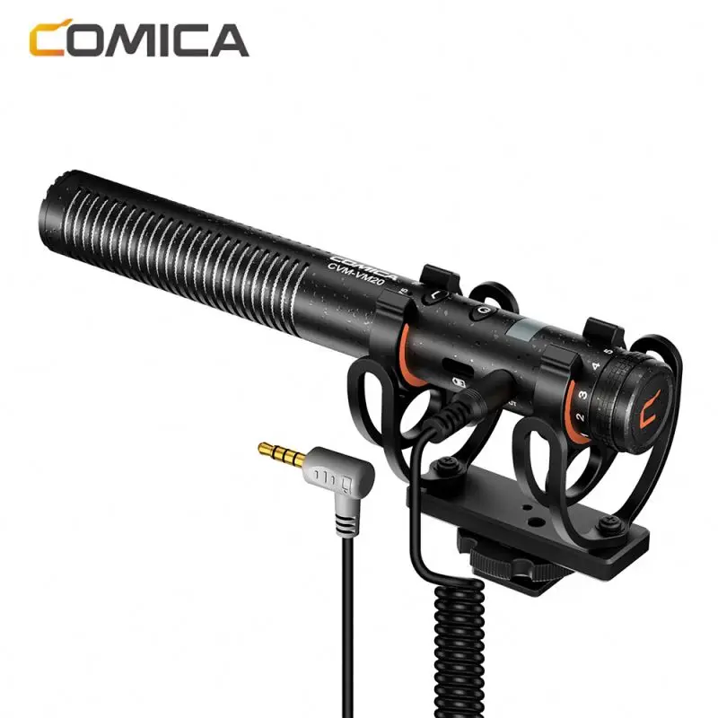 

Magic Vision COMICA Smart TRRS TRS CVM-VM20 Multi-Functional Super Cardioid Condenser Microphone for Smartphone and Camera