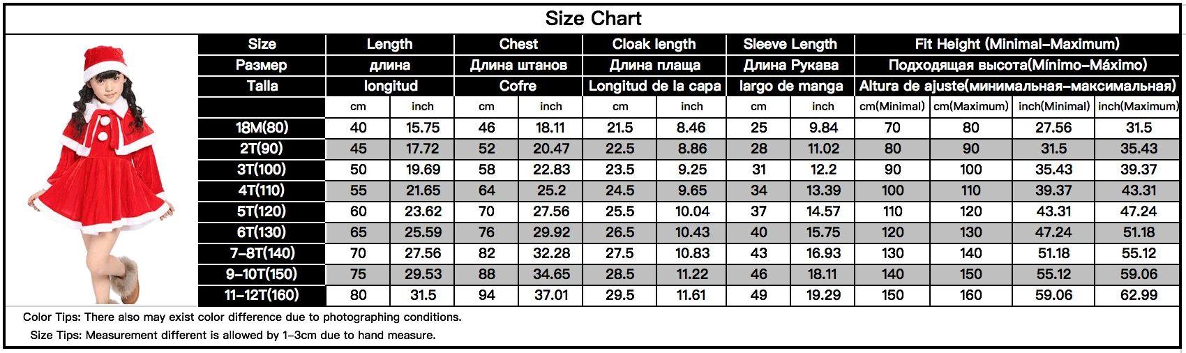 Рождественский детский костюм Санта Клауса Красная рождественская одежда для