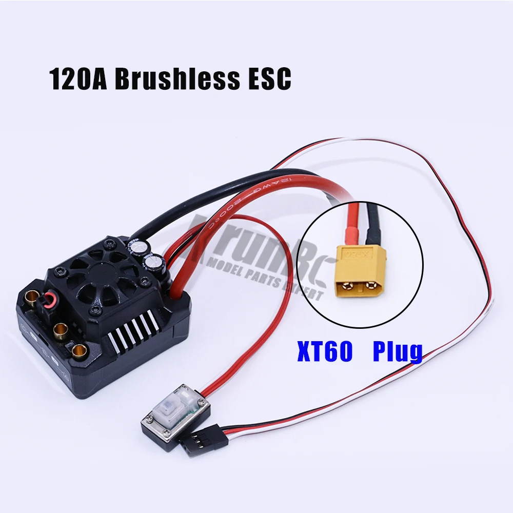XT60 Plug 1 шт. HOBBYWING MAX10 SCT RTR 120A бесщеточный ESC для 1/10 SCT грузовик Moster грузовик Радиоуправляемая машина - Цвет: XT60 Plug